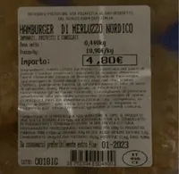 Hamburger di merluzzo nordico