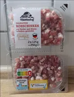 Delikatess Rohschinken aus Vorder- und Hinterschinken, gewürfelt