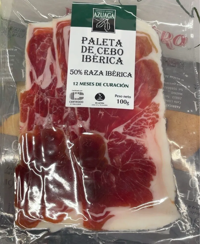 Paleta de cebo ibérica