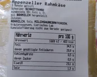 Appenzeller Rahmkäse