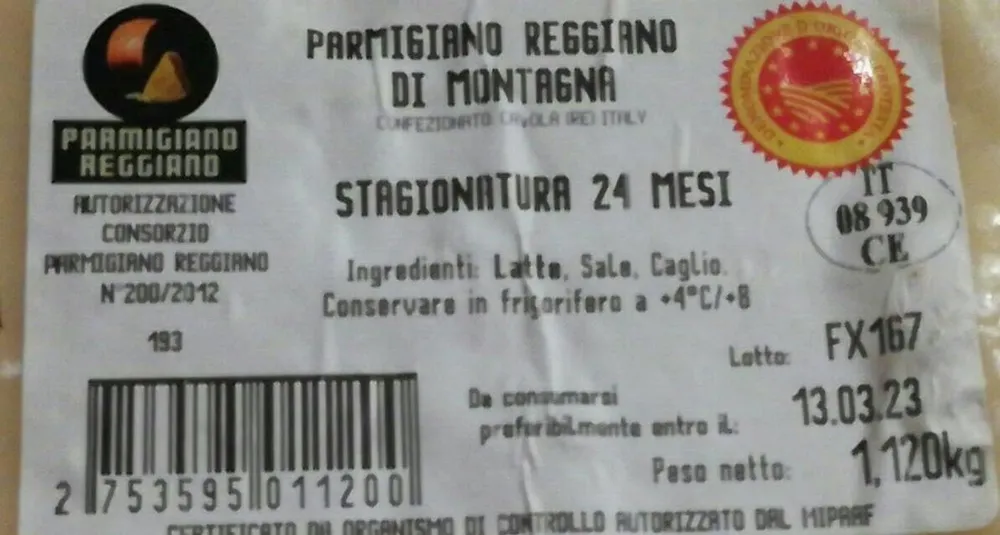 Parmigiano reggiano di montagna