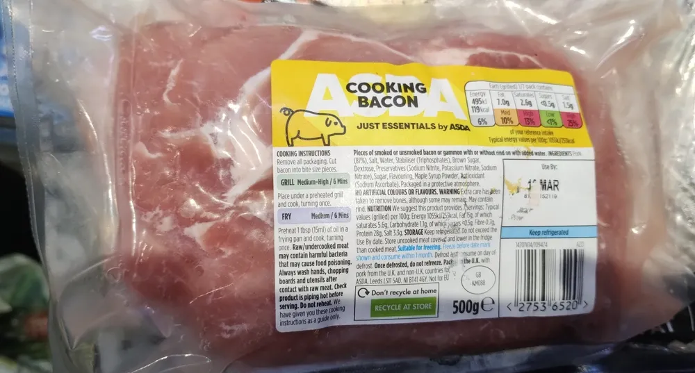 cooking bacon