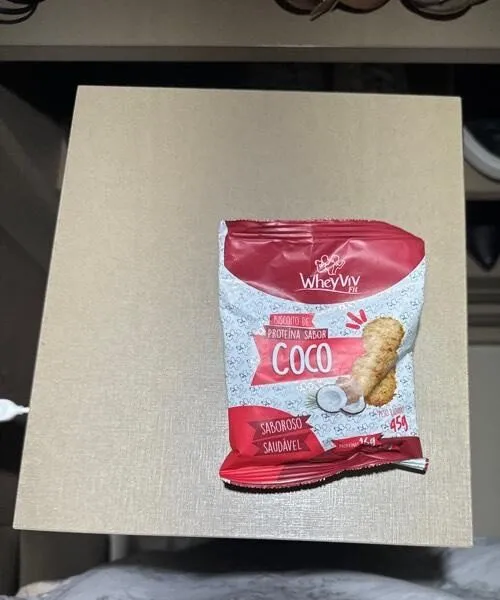 Biscoito de proteína sabor coco