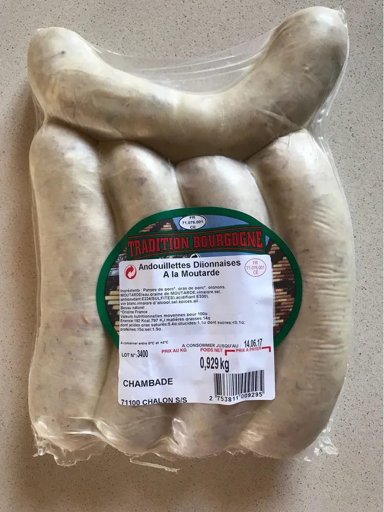 Andouillettes Dijonnaise Moutarde