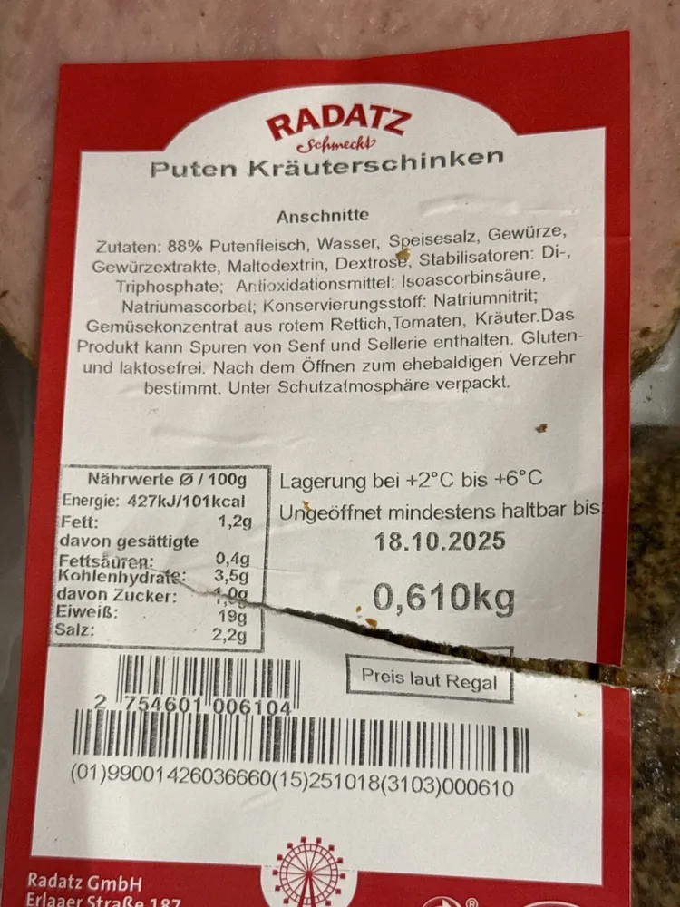 Puten Kräuterschinken