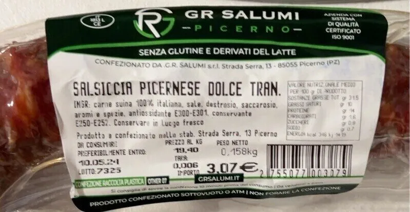 salsiccia picernese dolce