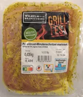 Putenbrust-Minutenschnitzel mariniert, Kräuter mit 15% Joghurt
