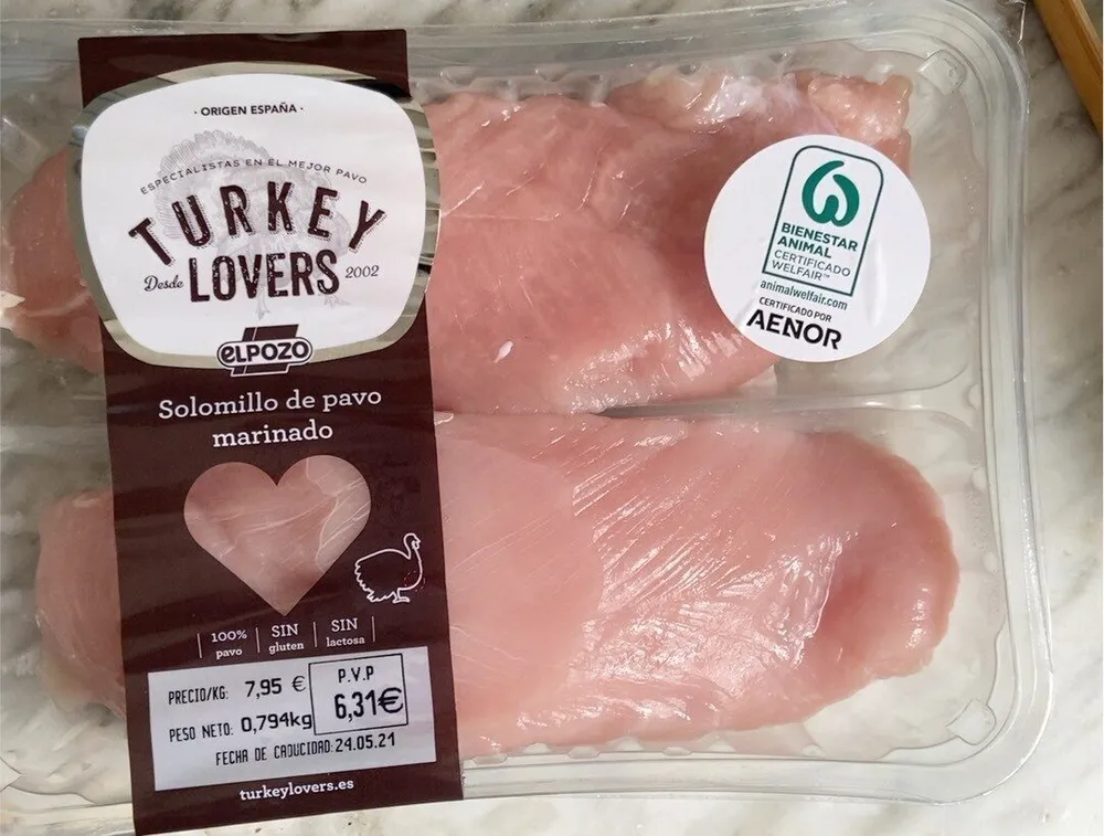 Solomillo de pavo marinado