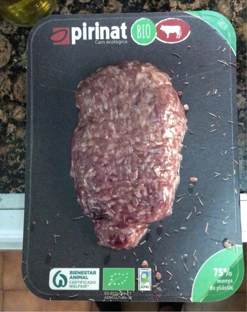 Carn picada de vedella eco