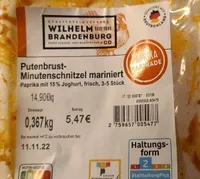 Putenbrust-Minutenschnitzel mariniert