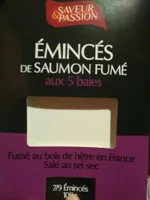 Emincé de saumon fumé aux 5 baies
