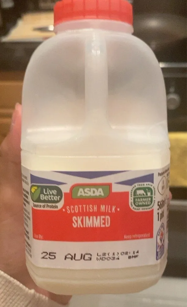 Asda scottish skimmed milk