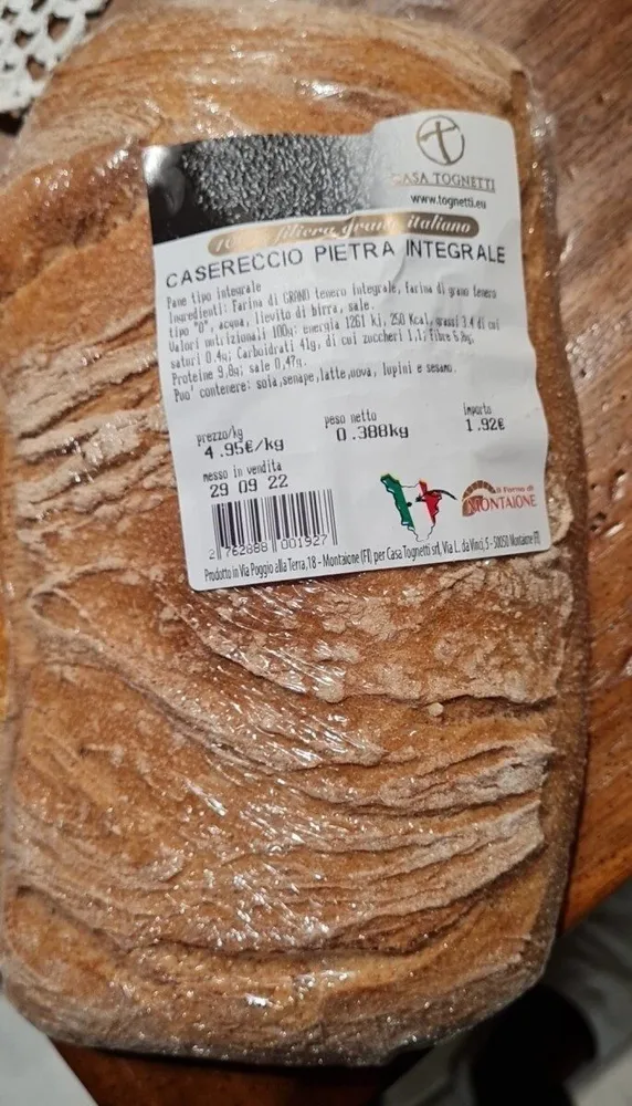 Pane casereccio pietra integrale