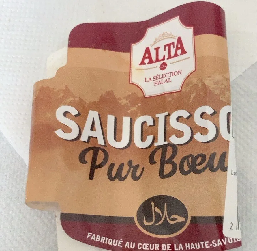 Saucisse pur boeuf