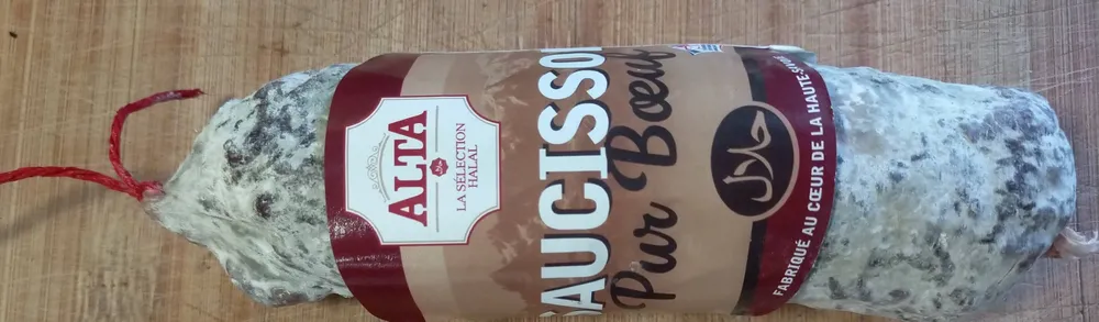 Saucisson pur boeuf halal