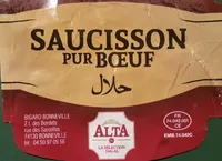 Saucisson pur boeuf noisettes halal