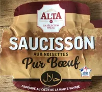 Saucisson aux noisettes pur bœuf