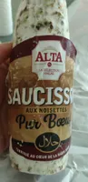 Saucisson aux noisettes
