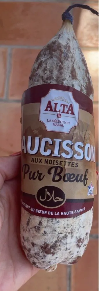 Saucisson sec pur boeuf aux noissettes