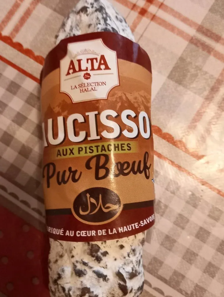 Saucisson aux pistaches pur bœuf
