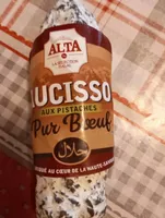 Saucisson aux pistaches pur bœuf