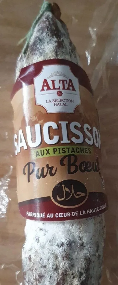 Saucisson aux pistaches pur Bœuf