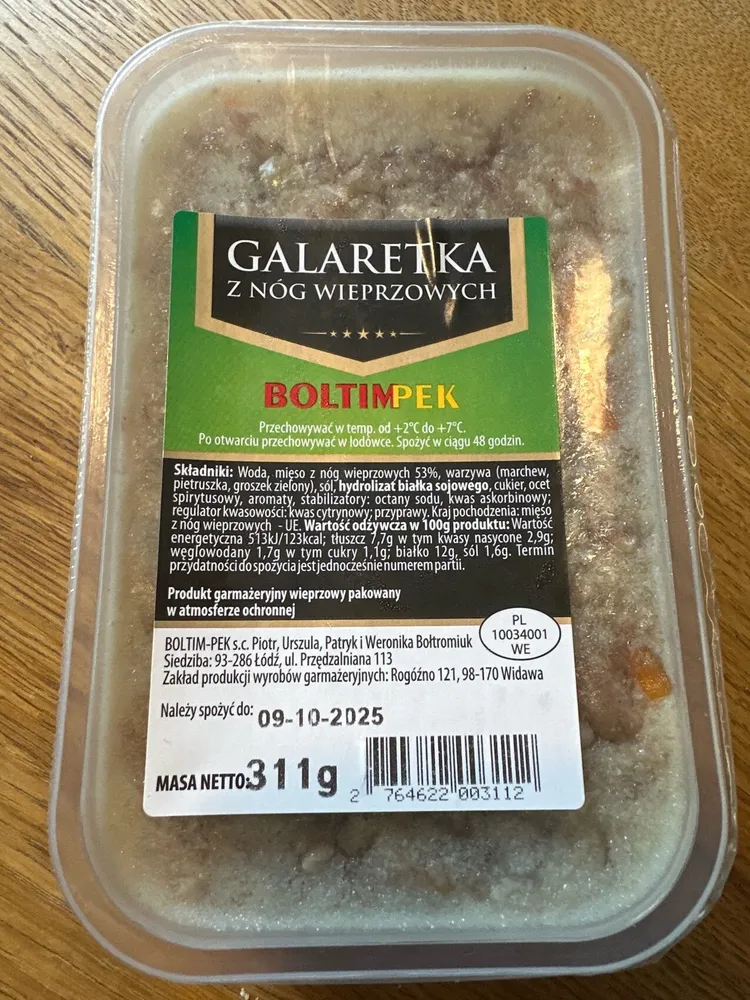 Galaretka Z Nóg Wieprzowych