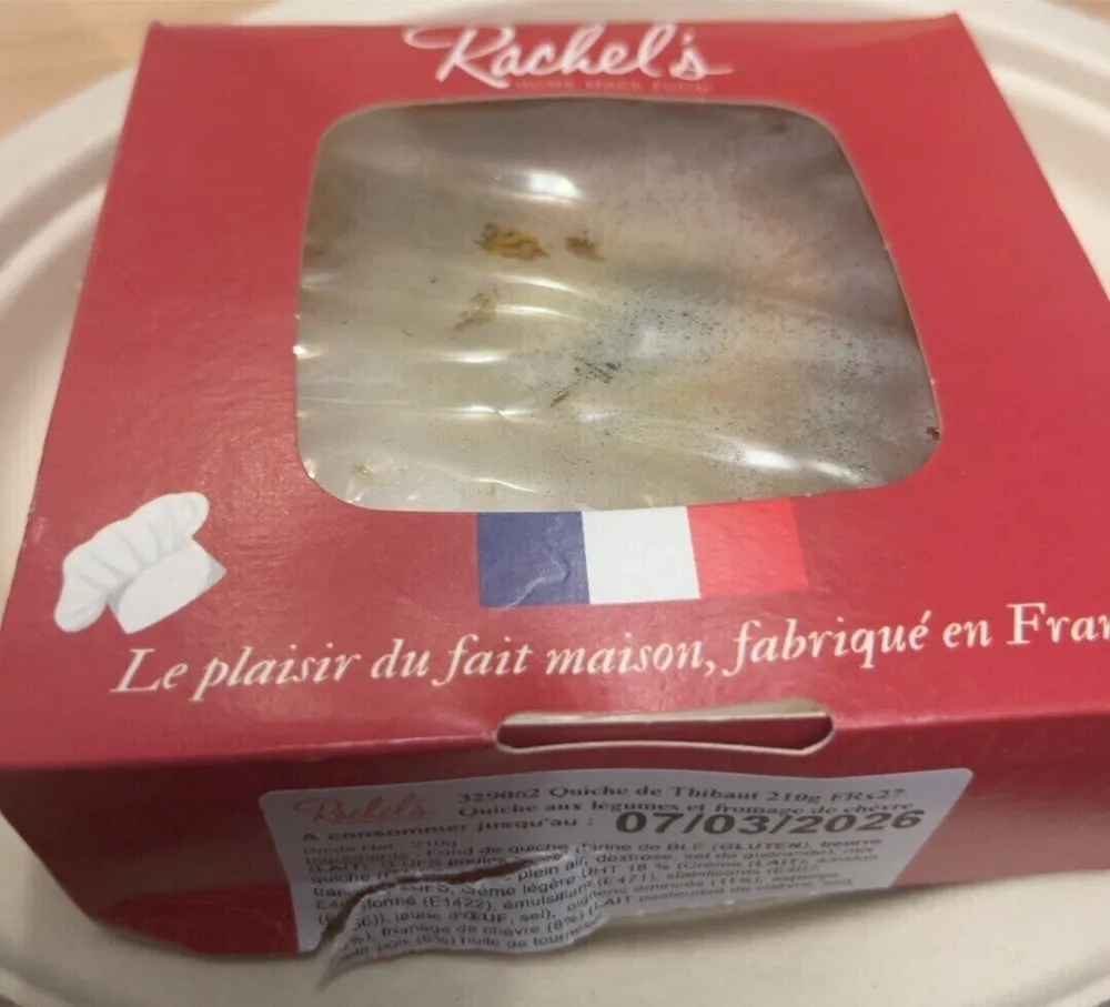 Quiche aux legumes et fromage de chèvre