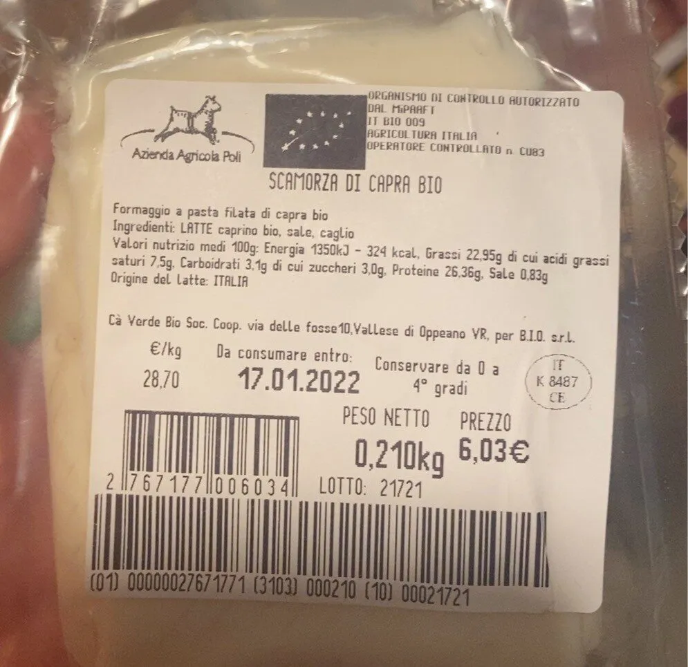 Scamorza di capra bio