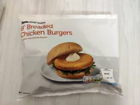 Breaded chicken burgers