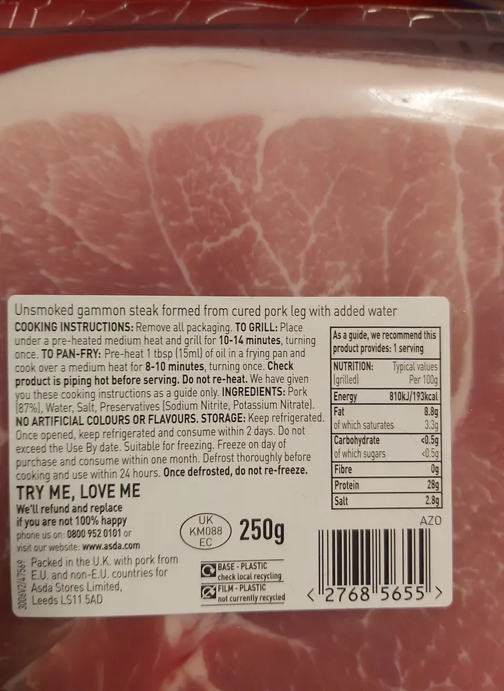 unsmoked gammon