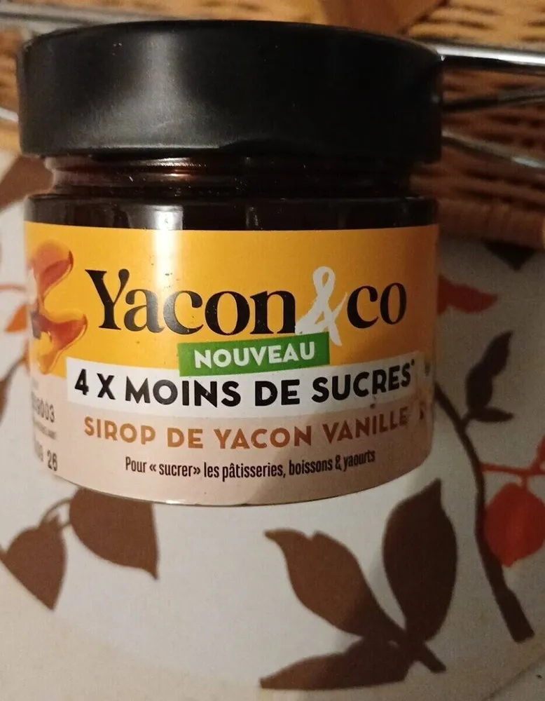 Sirop de Yacon vanille bio