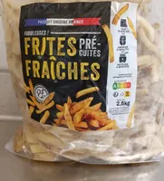 Frites fraîches pré-cuites