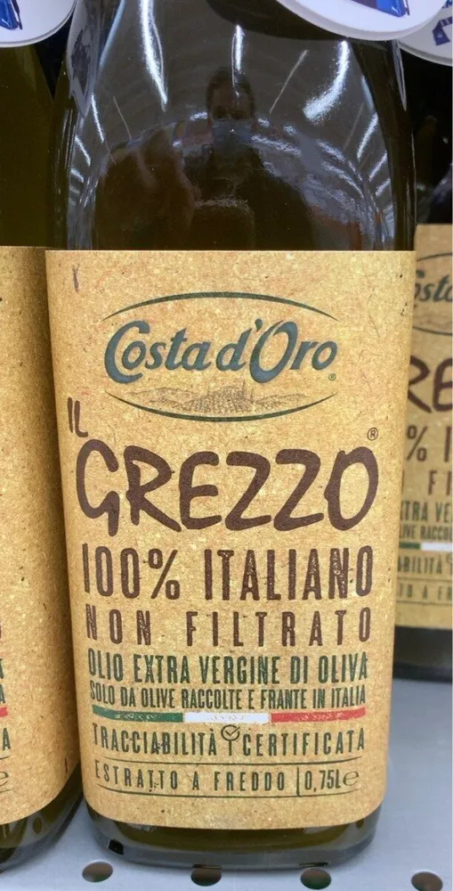 Il grezzo 100% italiano non filtrato