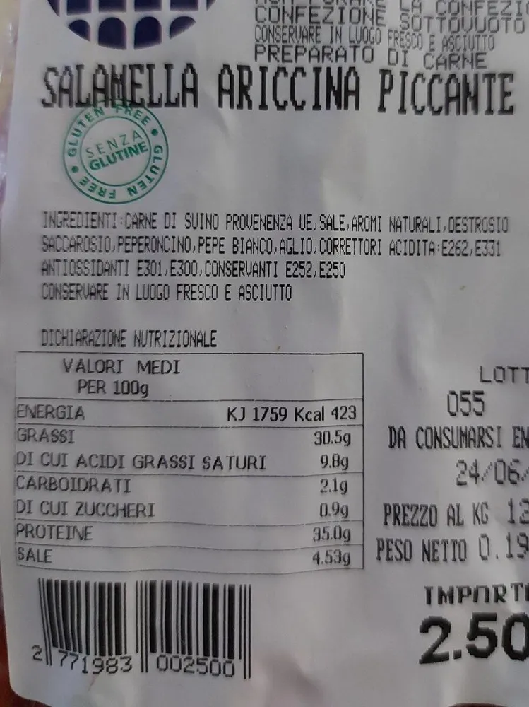 Salamella ariccina piccante