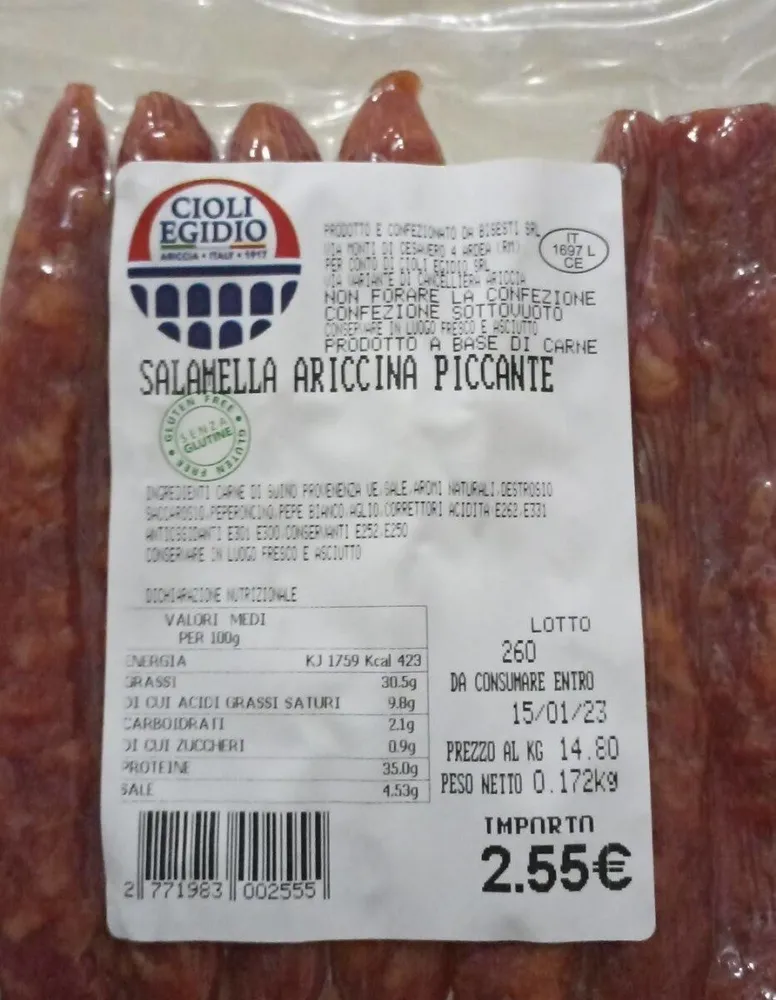 Salamella Ariccina Piccante