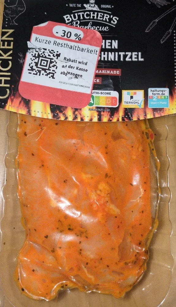 Hähnchenminutenschnitzel aus der Brust