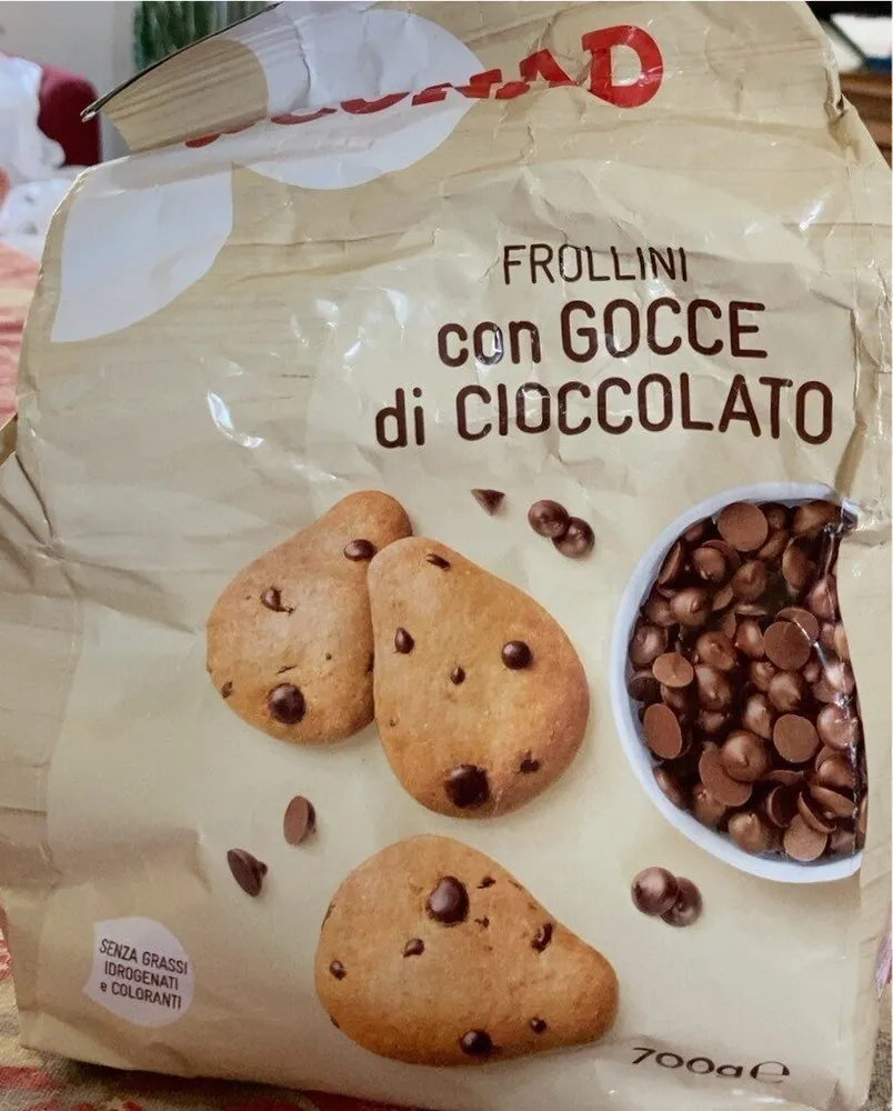 Frollini con gocce di cioccolato