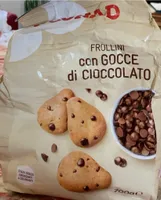 Frollini con gocce di cioccolato