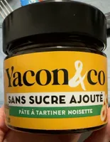 Yacon pate a tartiner noisette