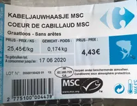 Coeur de cabillaud MSC