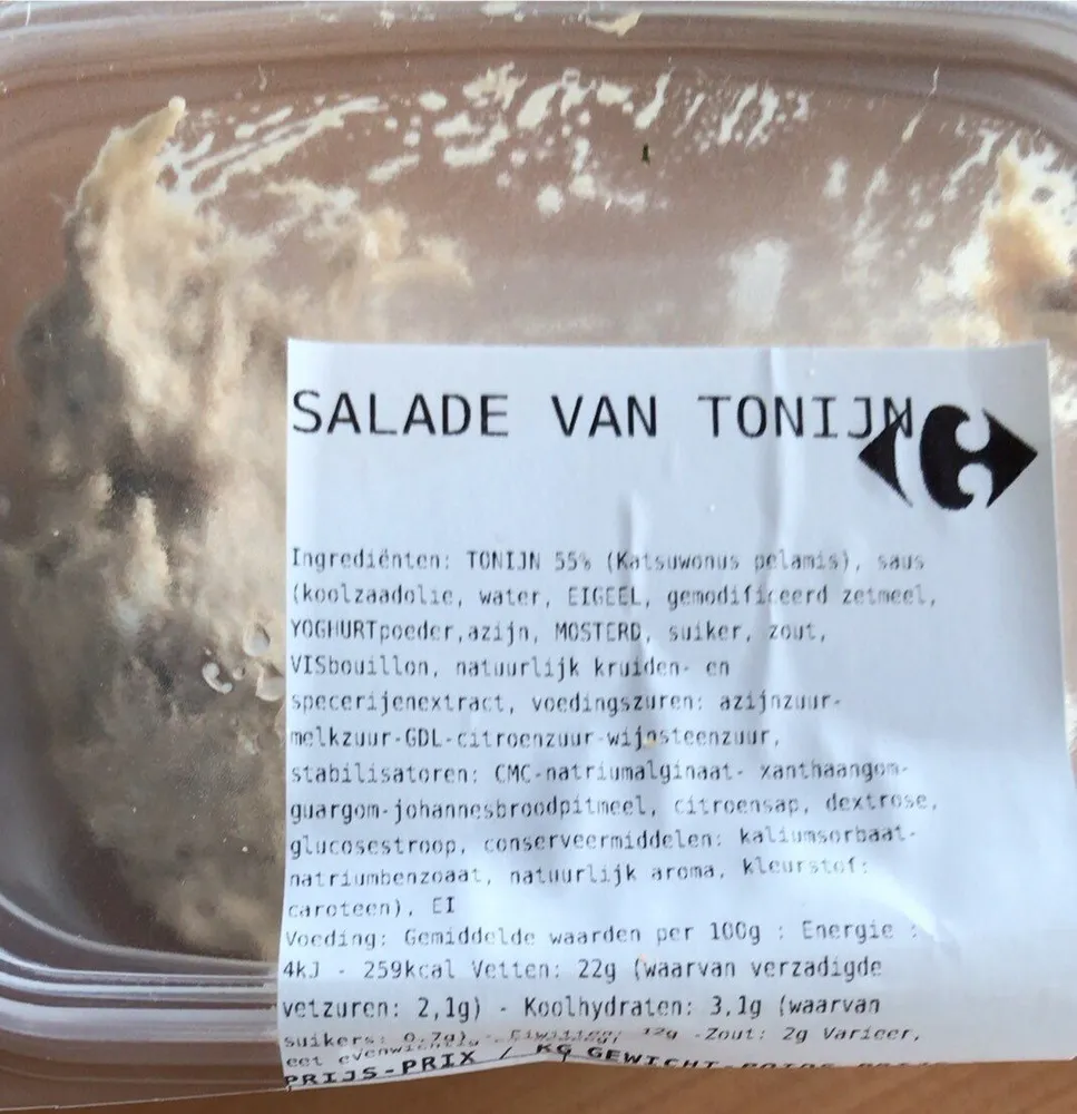 Salade van tonijn