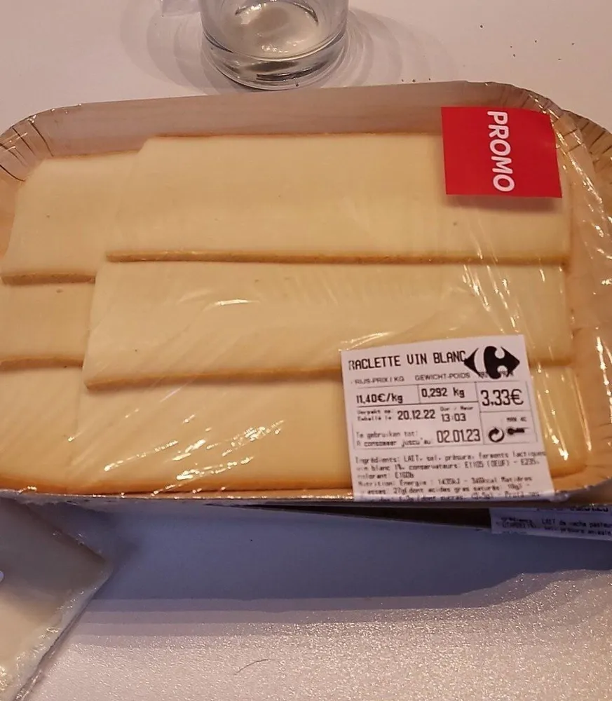 Raclette vin blanc