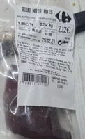 Boudin noir aux raisins