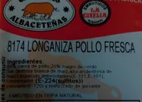 Longaniza de pollo fresca