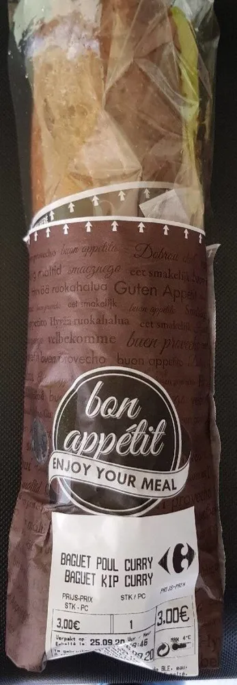 Baguet poulet curry