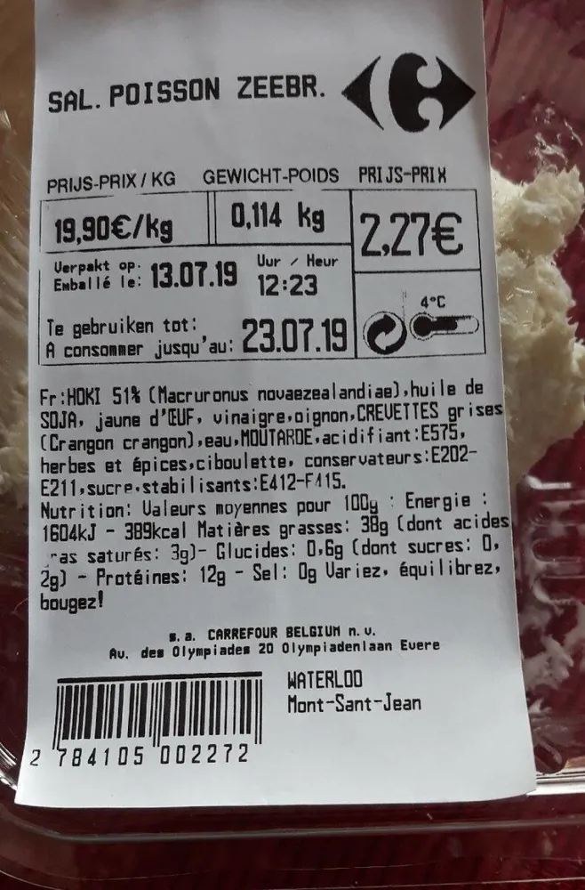Salade de poissons