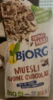 Muesli avoine chocolat