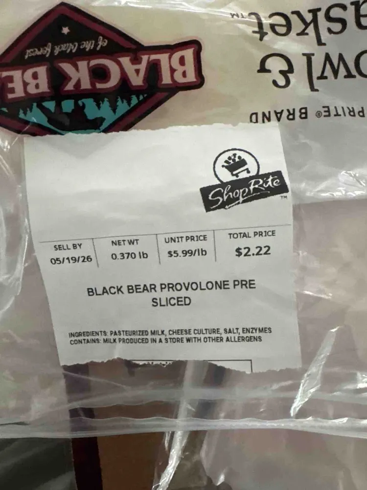Black Bear Provolone Pre Sliced