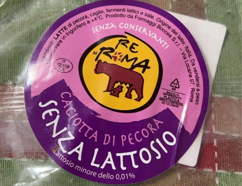 Caciotta di pecora senza lattosio